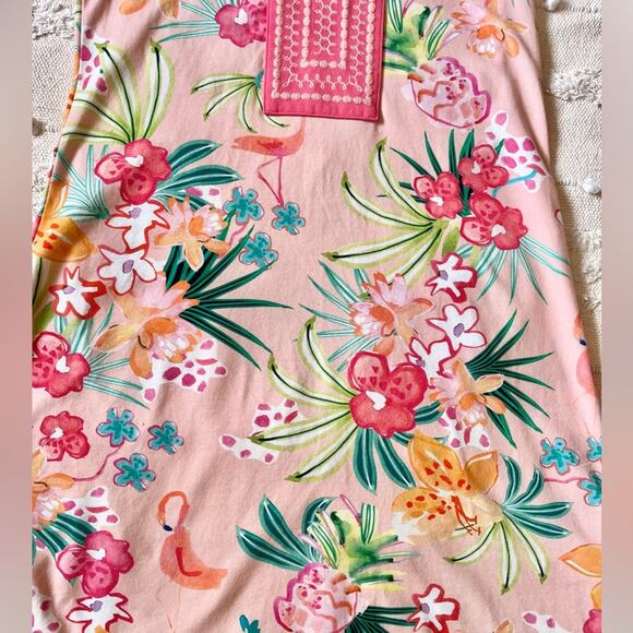 Spartina 449 tunic tropical Flamingo Dress small - Picture 6 of 13